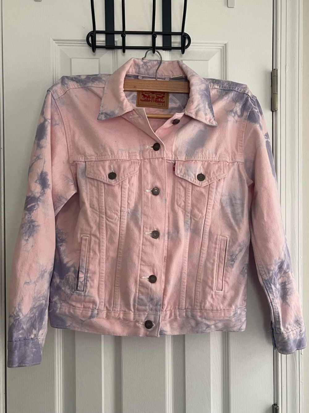 NWOT Levi's® Ex-boyfriend Trucker Jacket - Purple/Pink Tie Dye